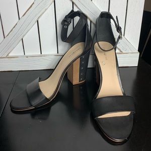 Black ankle strap heels!